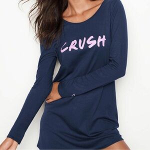 Victoria’s Secret Navy Long Sleeved Sleep Shirt XS